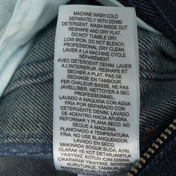 Tibi Earl Dark Denim Indigo Barrel Jeans - Picture 12 of 12